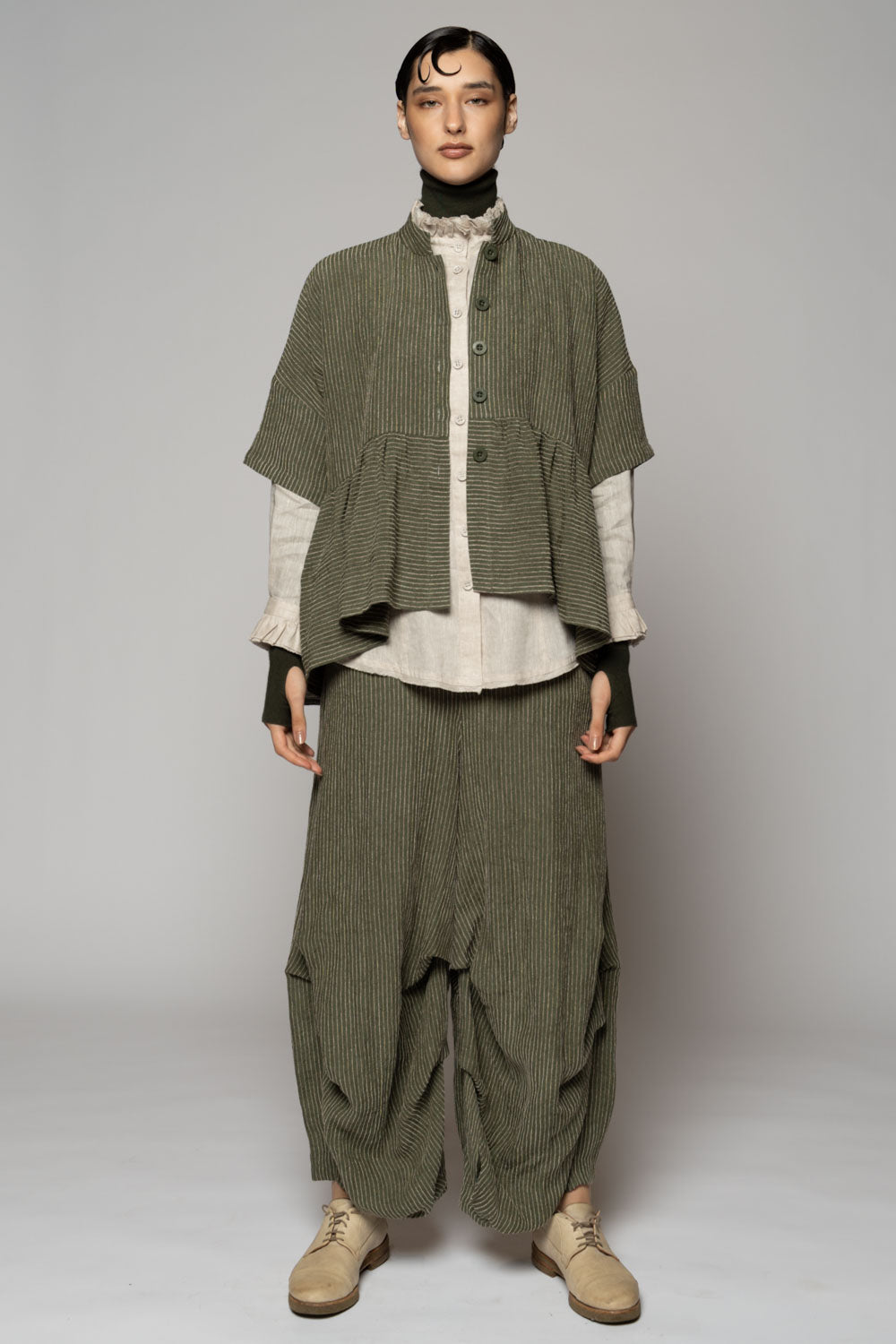 Ember Moss Gather Jacket