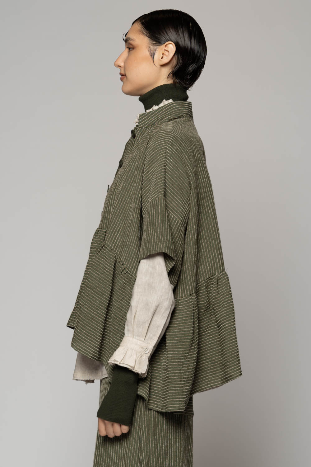 Ember Moss Gather Jacket