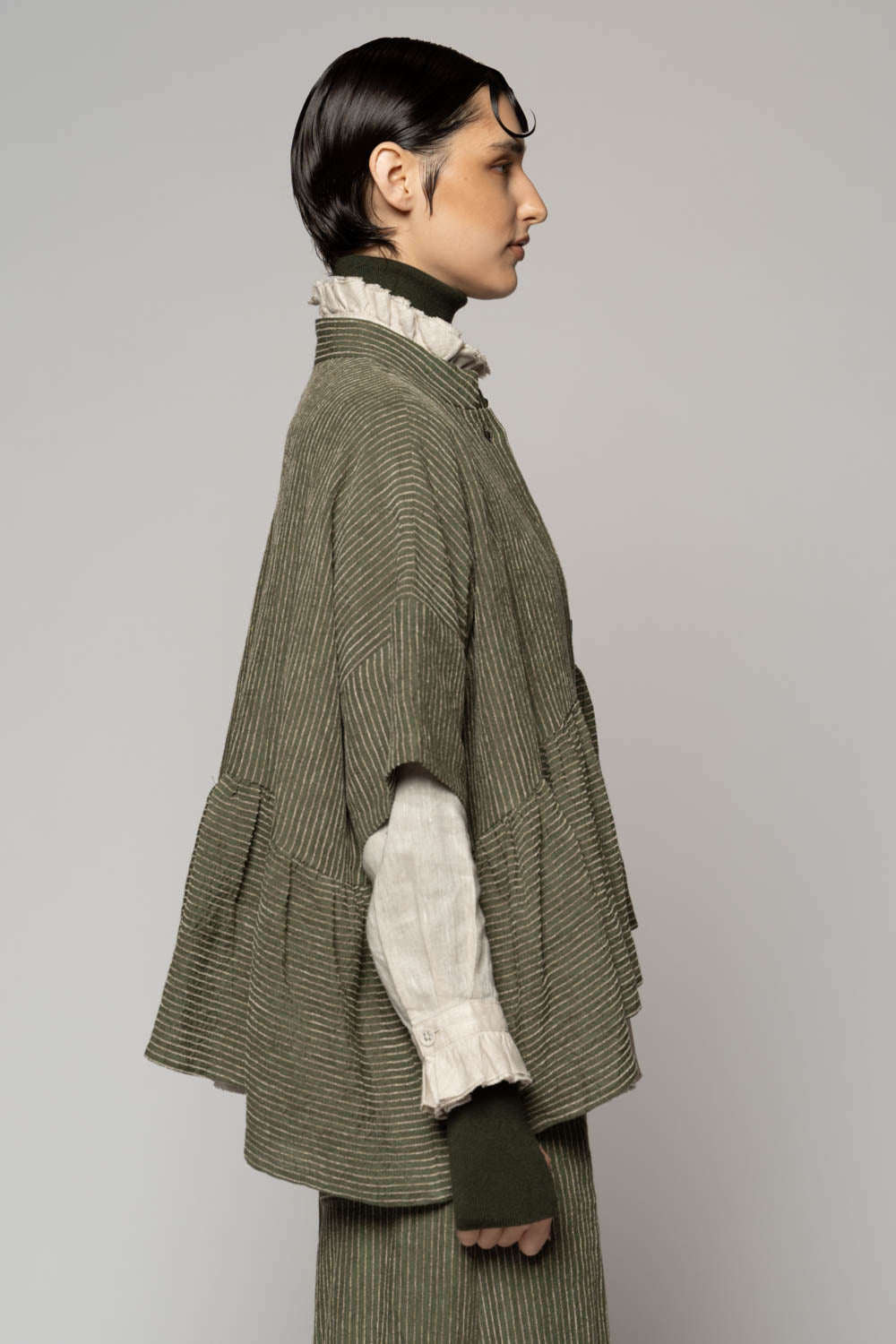 Ember Moss Gather Jacket