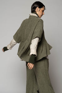 Ember Moss Gather Jacket