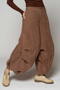 Ember Walnut Tuck Pant