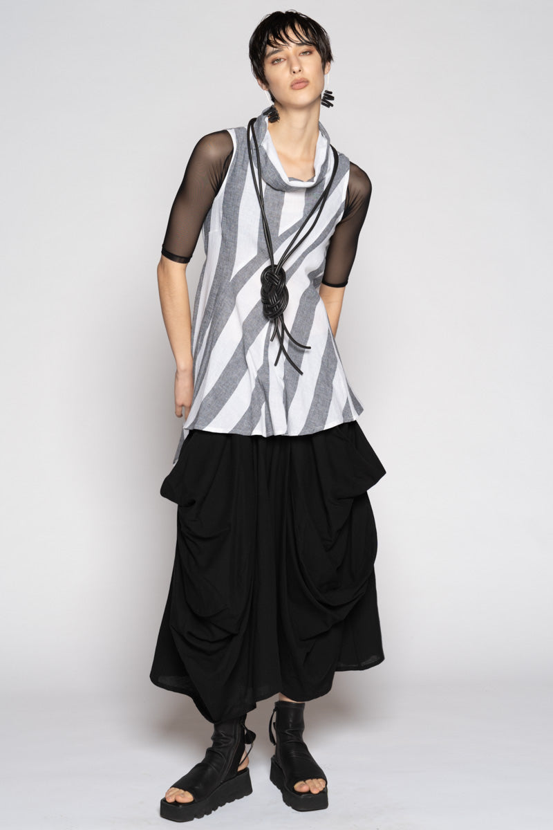 Celi Top Black Stripe