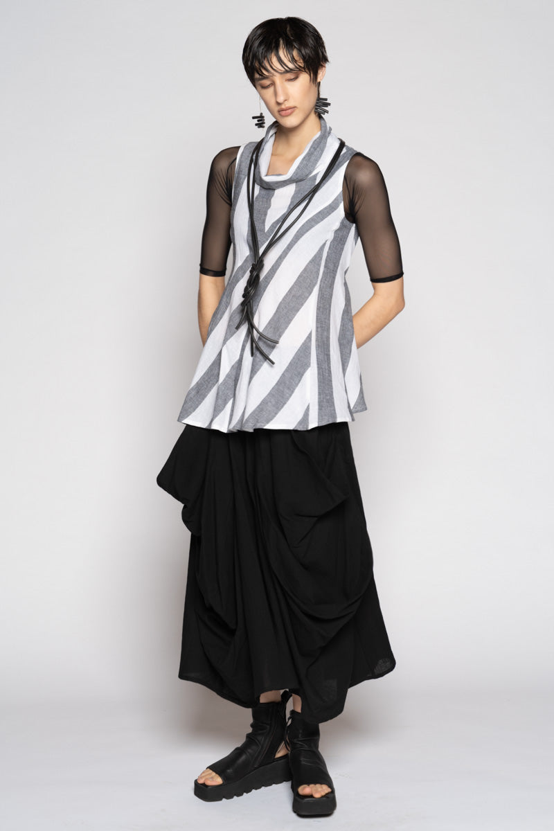 Celi Top Black Stripe