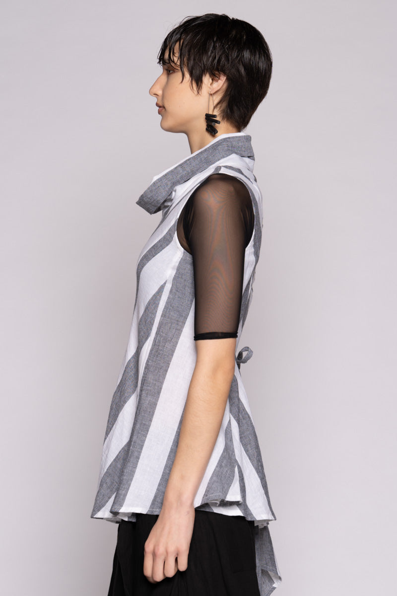 Celi Top Black Stripe