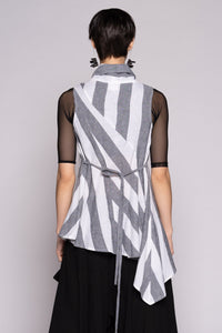 Celi Top Black Stripe