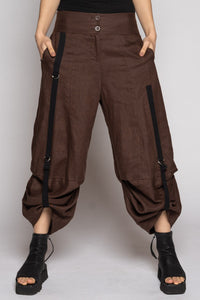 Strata Tuck Pants Truffle