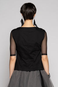 Overtone Top Black