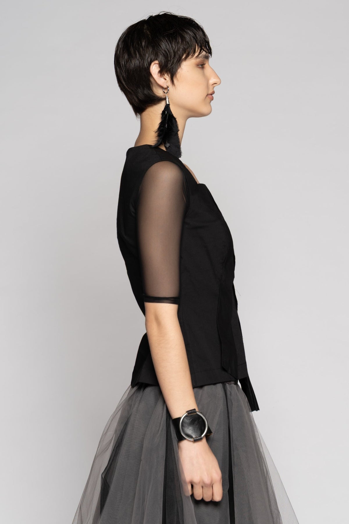 Overtone Top Black
