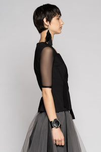 Overtone Top Black