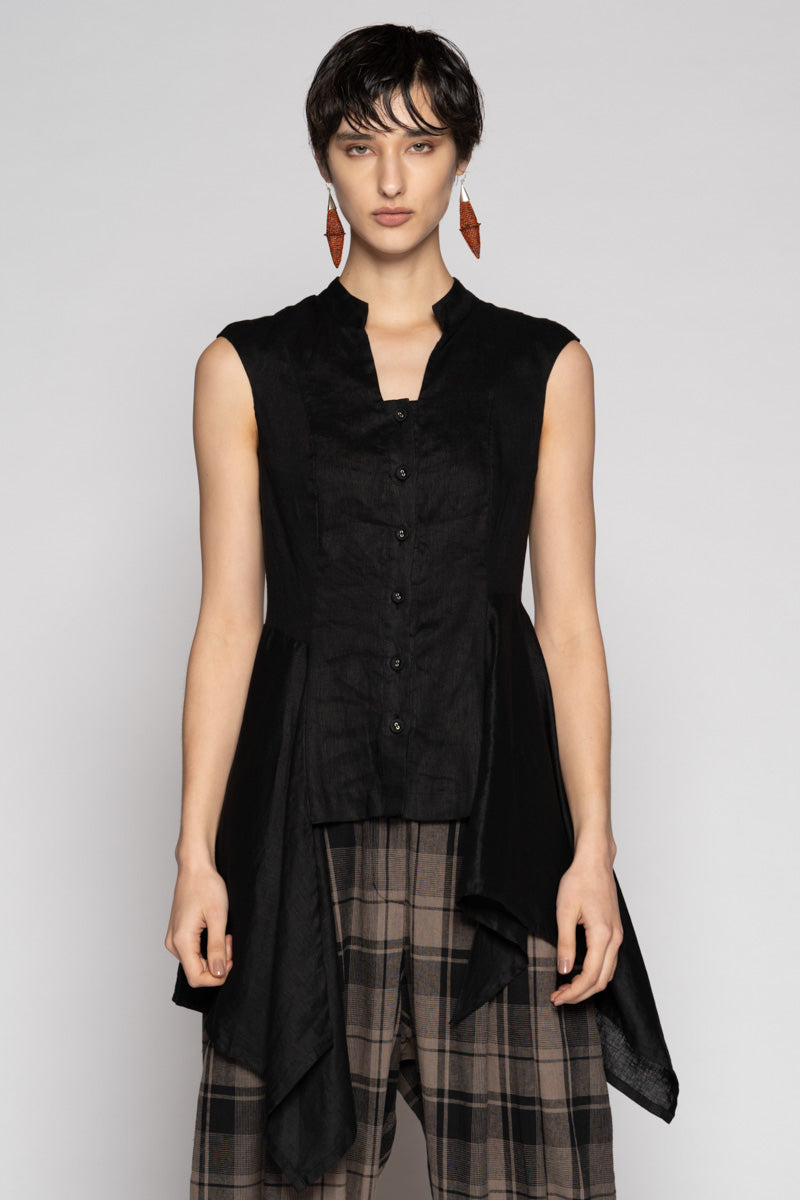Chromate Drape Top Black