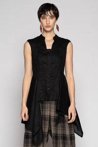 Chromate Drape Top Black
