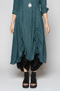 Halo Gather Dress Jade