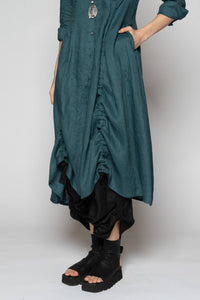 Halo Gather Dress Jade