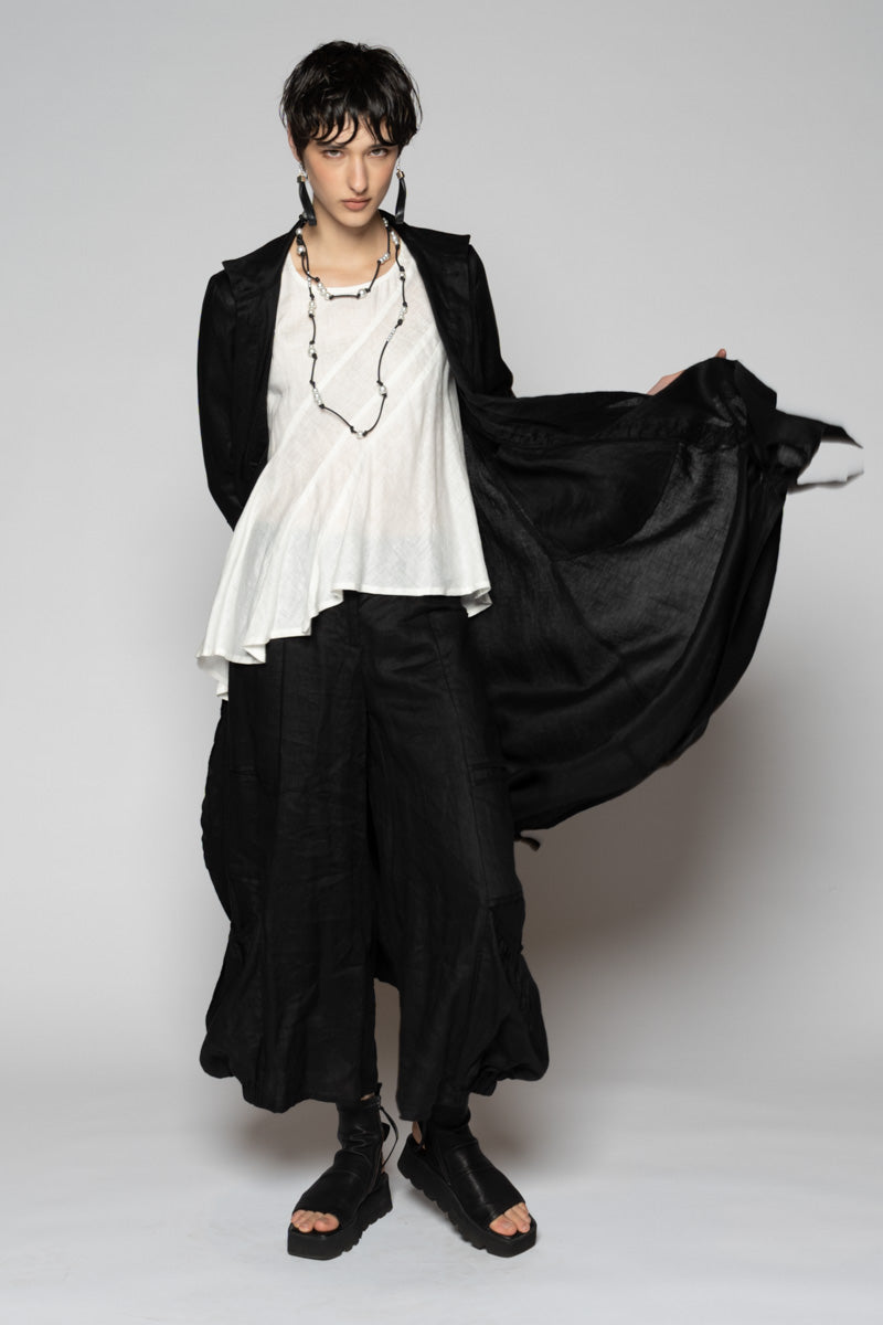 Halo Gather Dress Black