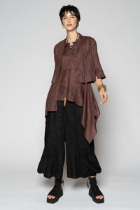 Bloom Drape Top Plum