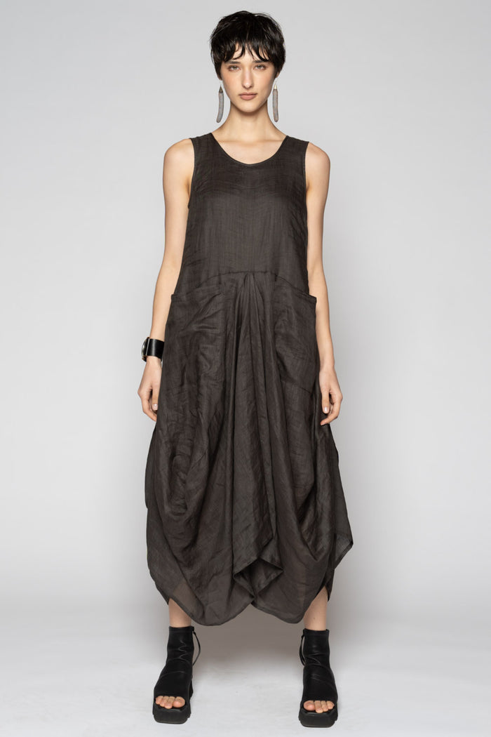 Bloom Dress Charcoal