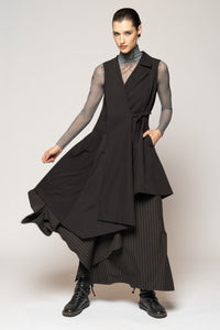 Kusa Long Black Vest