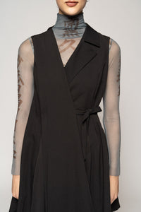 Kusa Long Black Vest