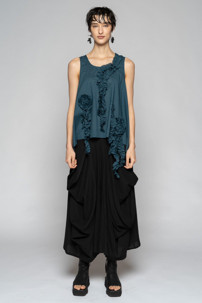 Mimi Frill Tank Jade