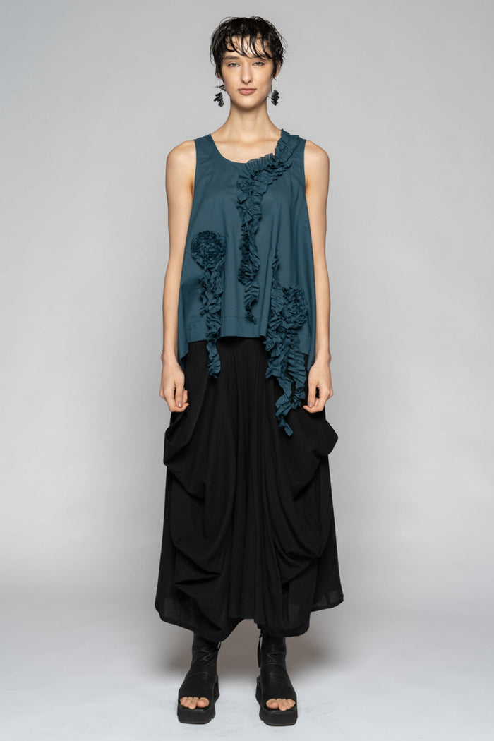 Mimi Frill Tank Jade