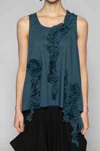Mimi Frill Tank Jade