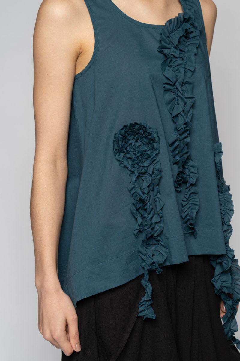 Mimi Frill Tank Jade