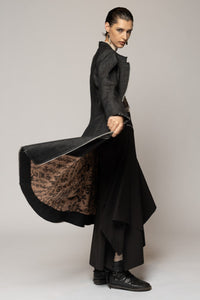 Onmitsu Coat Black Denim
