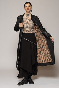 Onmitsu Coat Black Denim
