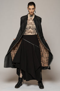 Onmitsu Coat Black Denim