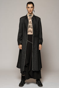 Onmitsu Coat Black Denim