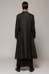 Onmitsu Coat Black Denim
