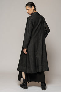 Onmitsu Coat Black Denim