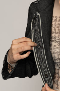 Onmitsu Coat Black Denim