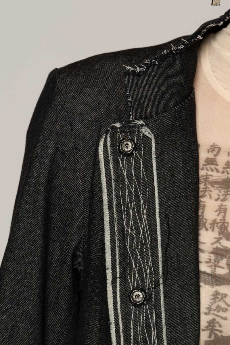 Onmitsu Coat Black Denim