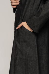 Onmitsu Coat Black Denim