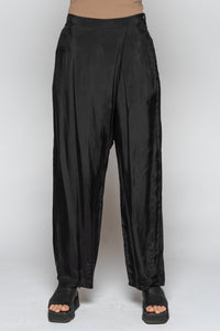 Suna Wrap Pants Black