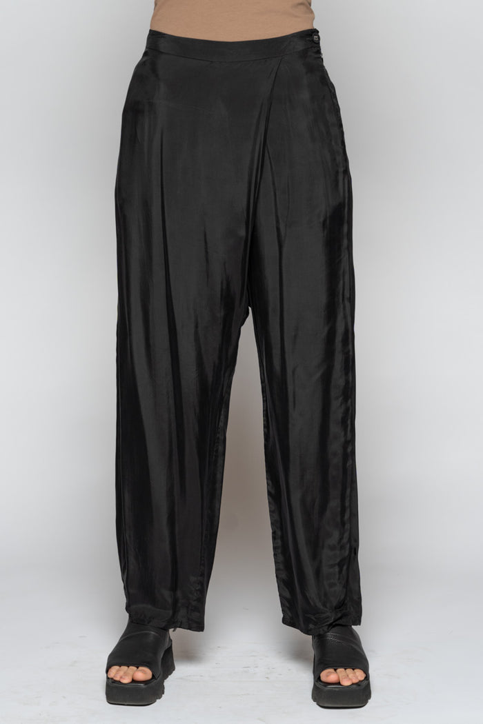 Suna Wrap Pants Black