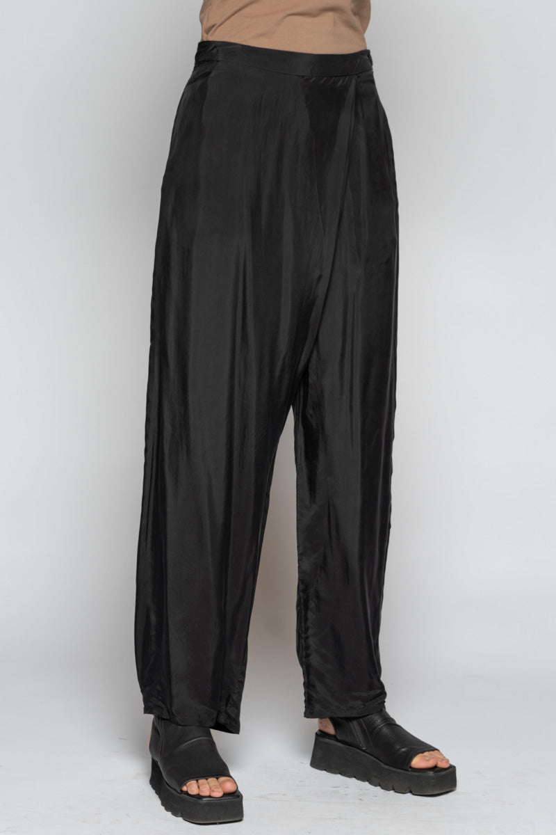Suna Wrap Pants Black