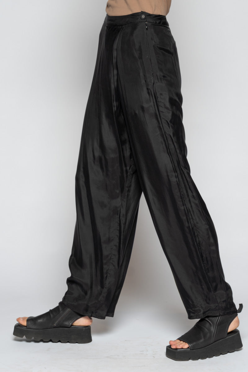 Suna Wrap Pants Black