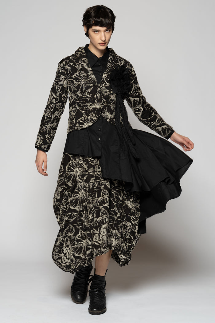 Sazanka Black Skirt