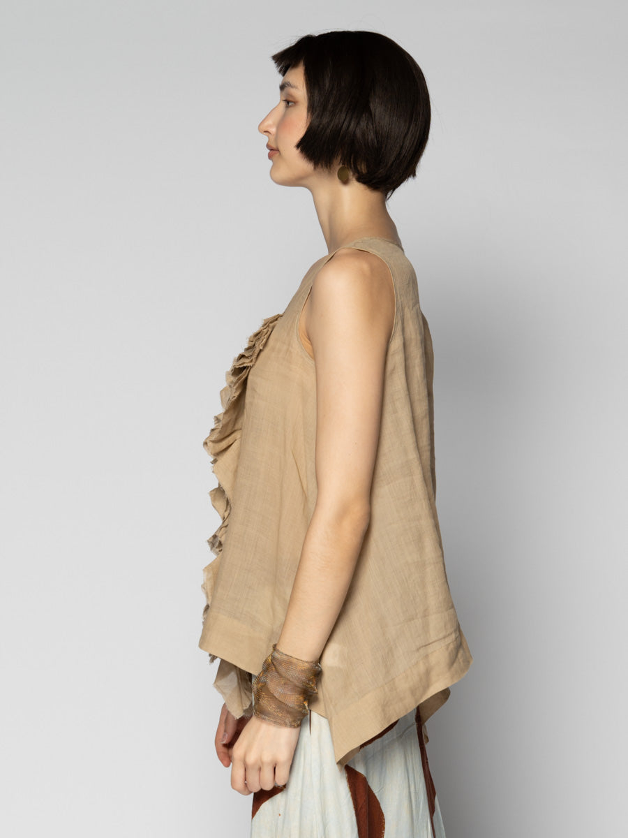 Sumi Wheat Frill Top