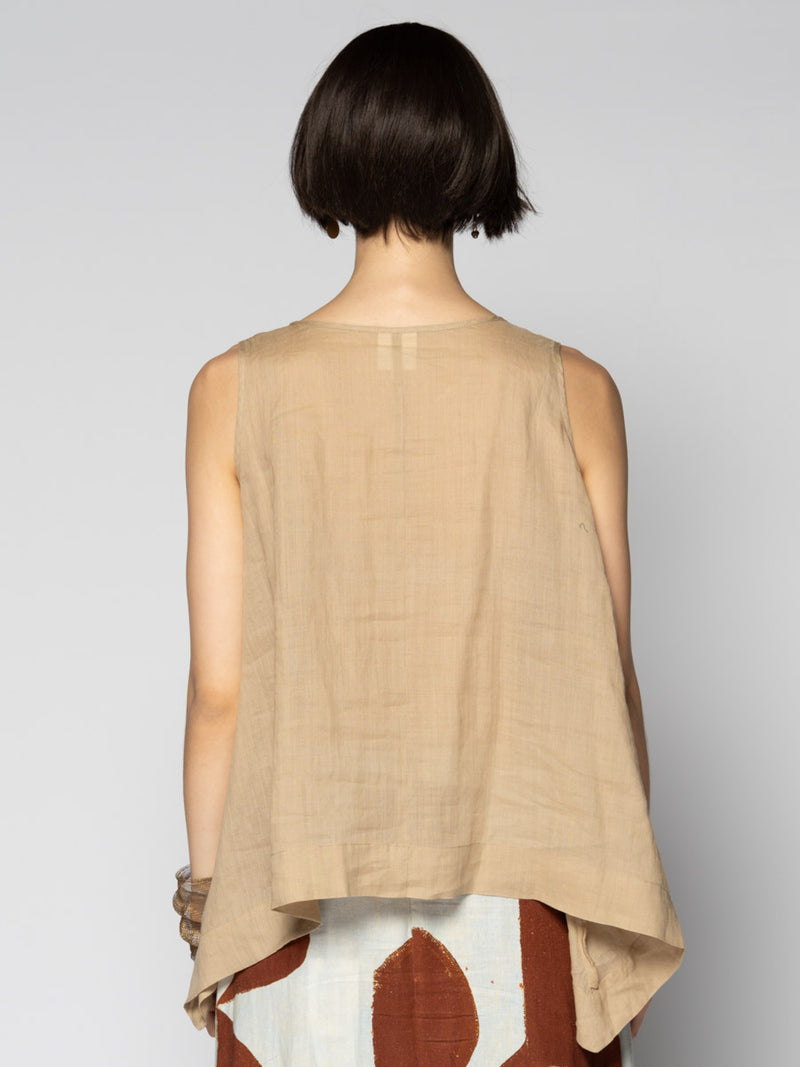 Sumi Wheat Frill Top