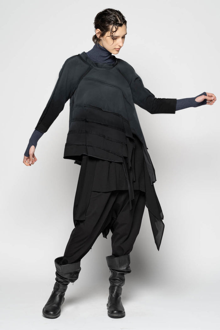 Kiyora Black w/Grey Loose Top