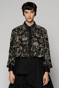 Sazanka Black Short Jacket