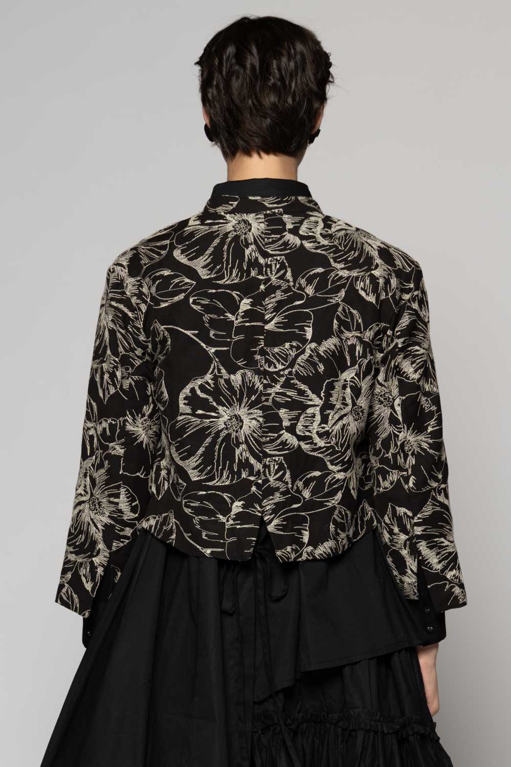 Sazanka Black Short Jacket