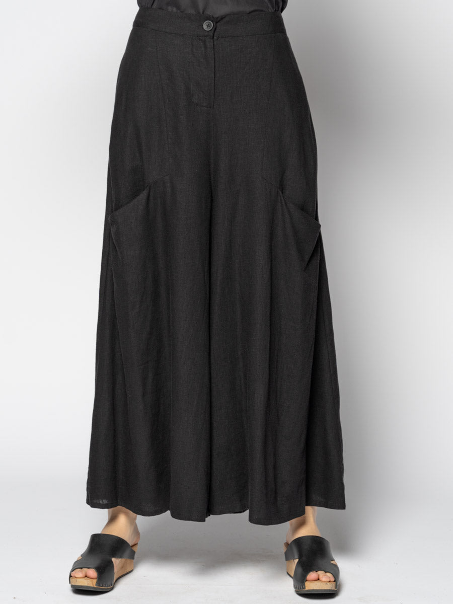 Kaya Black Wide Pants