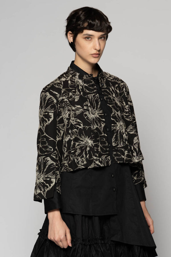 Sazanka Black Short Jacket