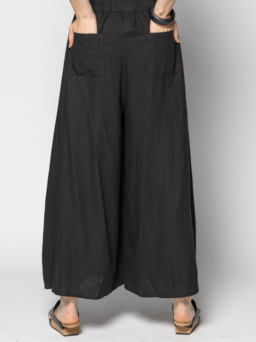 Kaya Black Wide Pants