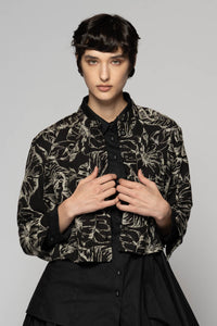 Sazanka Black Short Jacket