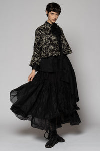Sazanka Black Short Jacket